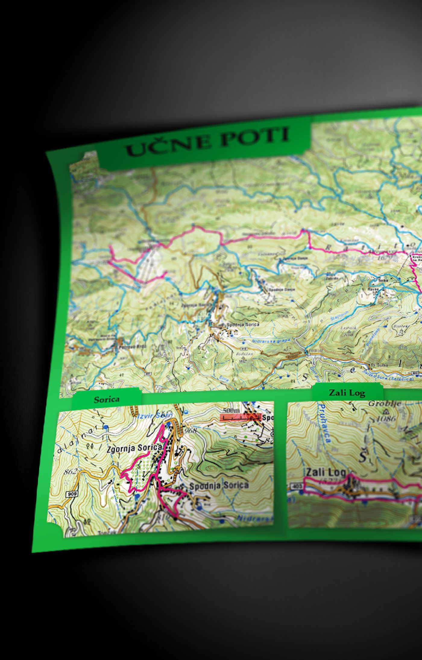 Topography maps design